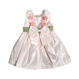 Abito Smanicato In Tafta' Bambina LA SARTORIA DEI PICCOLI L030