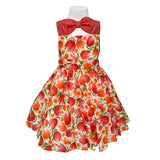 Abito Elegante Smanicato Fantasia Floreale Bambina NINNAOH E24DFA22