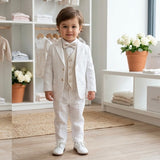 Completo Elegante In Lino Con Giacca Neonato BUFI M0343A