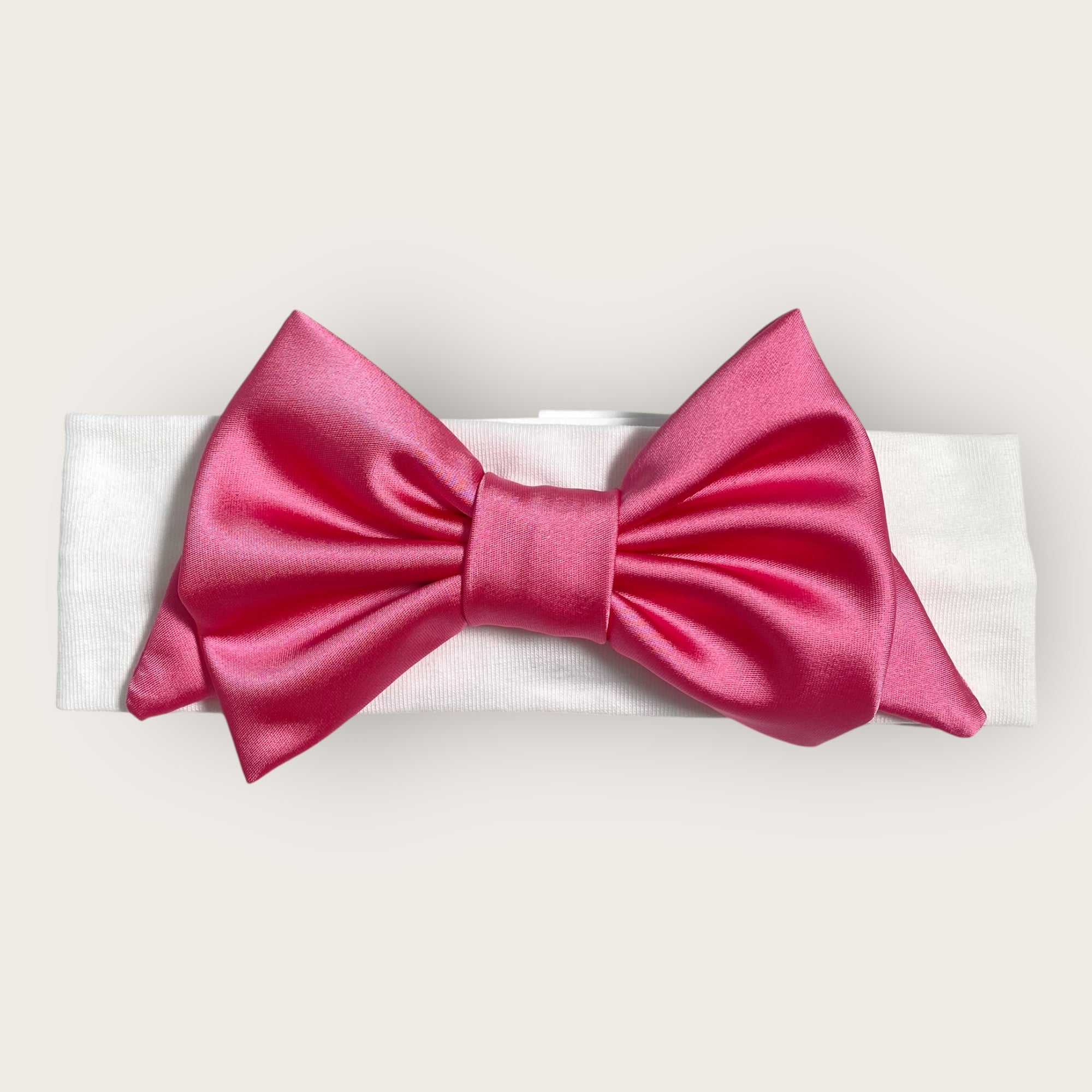 Fascia In Cotone Elasticizzato Con Fiocco In Raso Neonata ISABEL F173