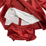 Abito Svasato Con Culotte In Velluto Bambina VALENTINA BEBES HADA124