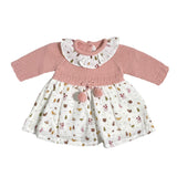 Abito Combinato In Maglia E Tessuto Neonata BABY FASHION 526.6A