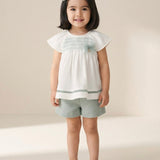 Completo Con Bermuda E Blusa In Misto Lino Neonata MAYORAL 1212