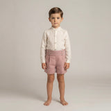 Completo Elegante In Lino Con Bermuda E Camicia Bambino MIMILU' 588