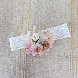 Fascia In Pizzo Con Fiori Neonata MIMILU' 729C