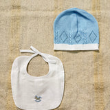 Set Di Cappello E Bavetta Neonato BEBE' MARGO' B095S