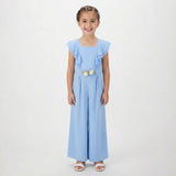 Tuta Elegate In Crepe Con Rouches Bambina SARABANDA G448