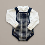 Completo 2 Pezzi Con Salopette E Camicia Neonato RAHIGO 26223