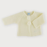 Cardigan In tessuto Ananllergico Acrilico Con Pom Pon Neonato/a SARDON MA250