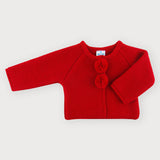 Cardigan In tessuto Ananllergico Acrilico Con Pom Pon Neonato/a SARDON MA250