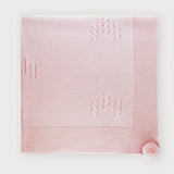 Schaldecke aus hypoallergenem Acrylstoff mit Bommel für Neugeborene SARDON VE327