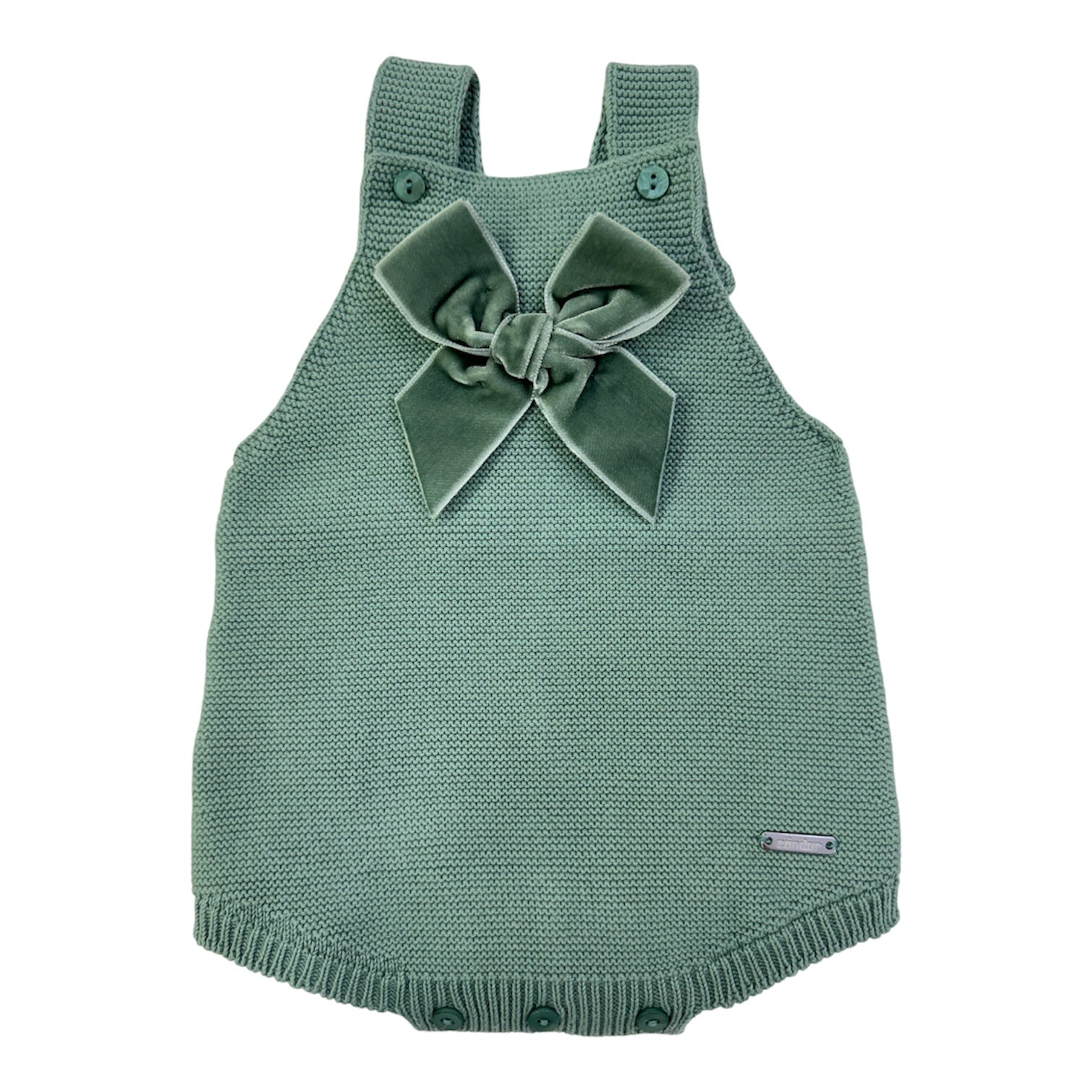 Pagliaccetto In Caldo Cotone Con Fiocco In Velluto Neonata CONDOR 55911