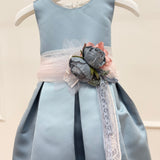 Abito Elegante Smanicato In Mikado Con Cintura Neonata MIMILU' 1606