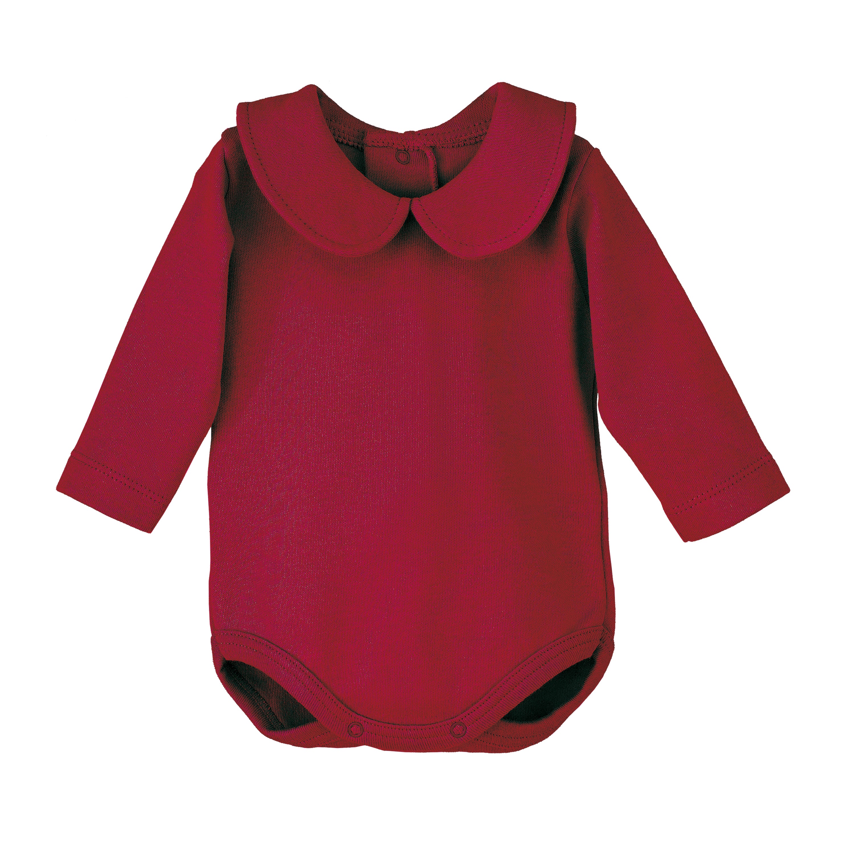 Langarm-Body aus warmer Baumwolle mit Rundkragen für Neugeborene SQUID 19089