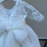 Abito Elegante Battesimale Con Manica 3/4 In Pizzo Neonata MIMILU' 1729
