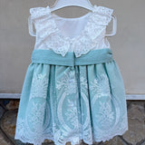 Abito Smanicato Con Gonna In Tulle Neonata VALENTINA BEBES NUBE 33