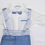 Completo Elegante Con Bermuda In Shantung Neonato LA SARTORIA DEI PICCOLI L1025