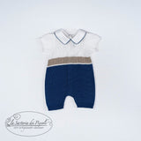 Pagliaccetto In Filo Di Cotone Neonata LA SARTORIA DEI PICCOLI LP1012