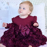 Abito Manica Lunga Con Fiori 3D Neonata ANGEL'S FACE LIVELY.BABY