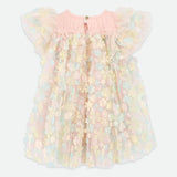 Abito Mezza Manica In Tulle Con Fiori 3D Bambina ANGEL'S FACE MARLOWEG