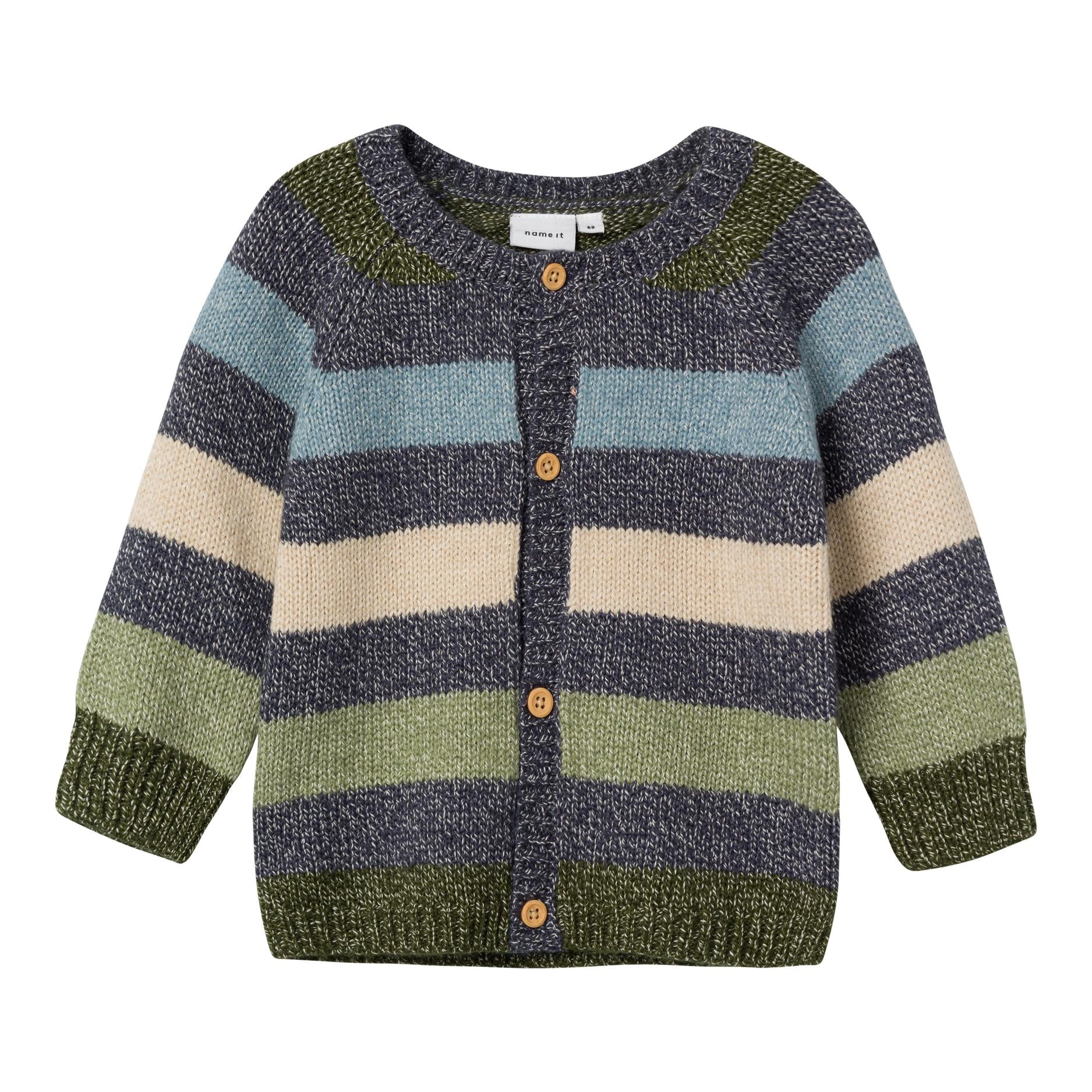 Cardigan In Caldo Cotone A Righe Neonato NAME IT 13220774