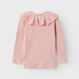 Maglia In Caldo Cotone Millerighe Con Pizzo Neonata NAME IT 13221616