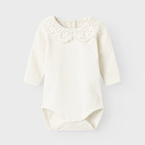 Body In Cotone Manica Lunga Con Collo In Macrame' Neonata NAME IT 13225699