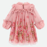 Abito Manica Lunga In Tulle Stampato Bambina ANGEL'S FACE NADIYA