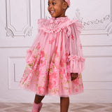 Abito Manica Lunga In Tulle Stampato Bambina ANGEL'S FACE NADIYA