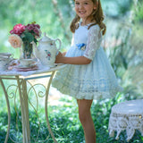 Abito Elegante Mezza Manica In Pizzo Neonata MIMOSA LLUVIA DE ABRIL