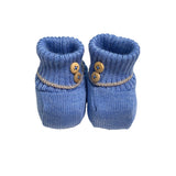 Schuhsocken aus 100 % Wolle mit Knöpfen für Neugeborene BIMBALO' 6786