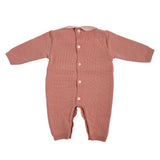 Tutina Intera In Lana 100% Con Tulle E Fiocco Neonata NINNAOH I23301TF