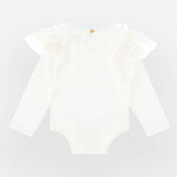 Body aus warmer Baumwolle mit Spitze für Baby-Mädchen ANGEL'S FACE PRIMROSE