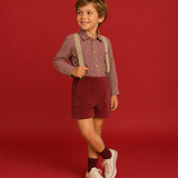 Completo Bermuda E Camicia Con Bretelle Neonato DEL SUR 1875