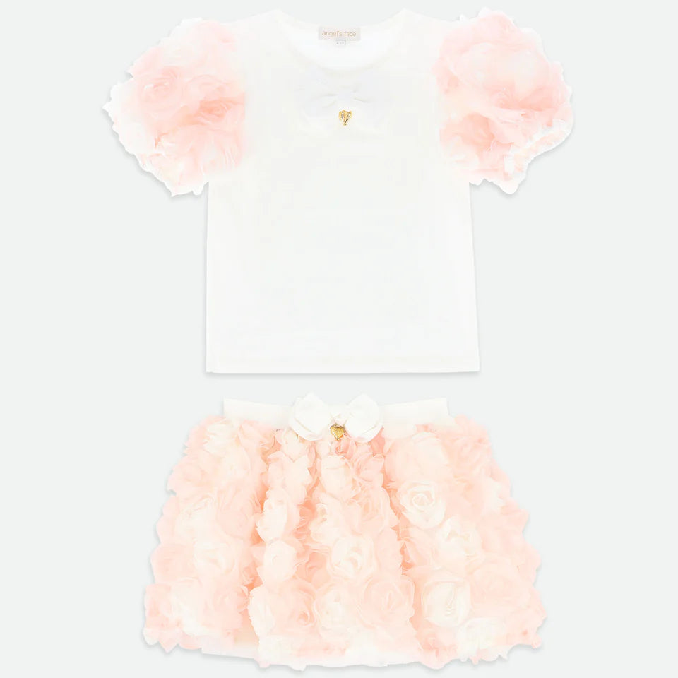 Completo Elegante Con Fiori 3D Bambina ANGEL'S FACE ROSESSET