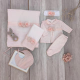 Corredino Nascita In Cotone Neonata NINNAOH CORDFIORIROSA