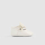 Scarpe Culla Ballerina con fiocco in velluto Neonata Panna Mayoral 9158