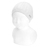 Warm Cotton Cap With Braids Newborn / a CONDOR 50041