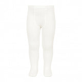 CONDOR 2016 Warme Basic-Strumpfhose aus gerippter Baumwolle für Neugeborene