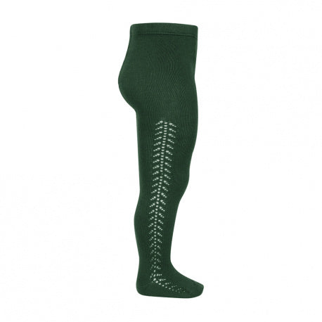 Strumpfhose aus warmer Baumwolle mit seitlicher Perforation Kind CONDOR 2591