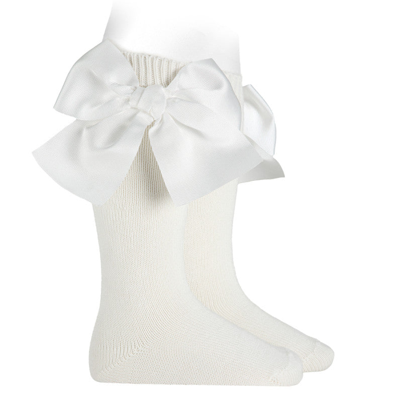 Calze Lunghe Con Fiocco Gigante In Caldo Cotone Bambina CONDOR 3039