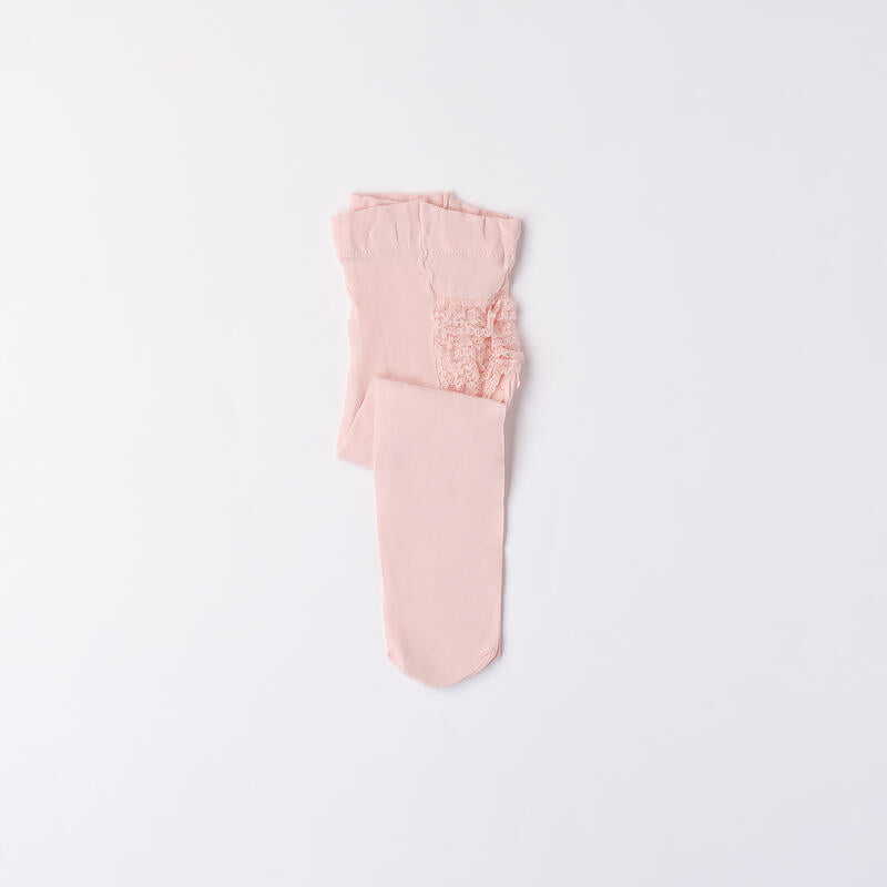 Collant Con Rouche In Pizzo Neonata MINIBANDA B353