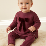 Completo Con Leggings e Maglia Con Fiocco Neonata CONDOR 55839