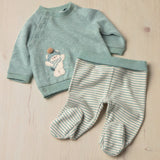 Tutina Spezzata in Caldo Cotone Neonato Verde Mayoral 2519