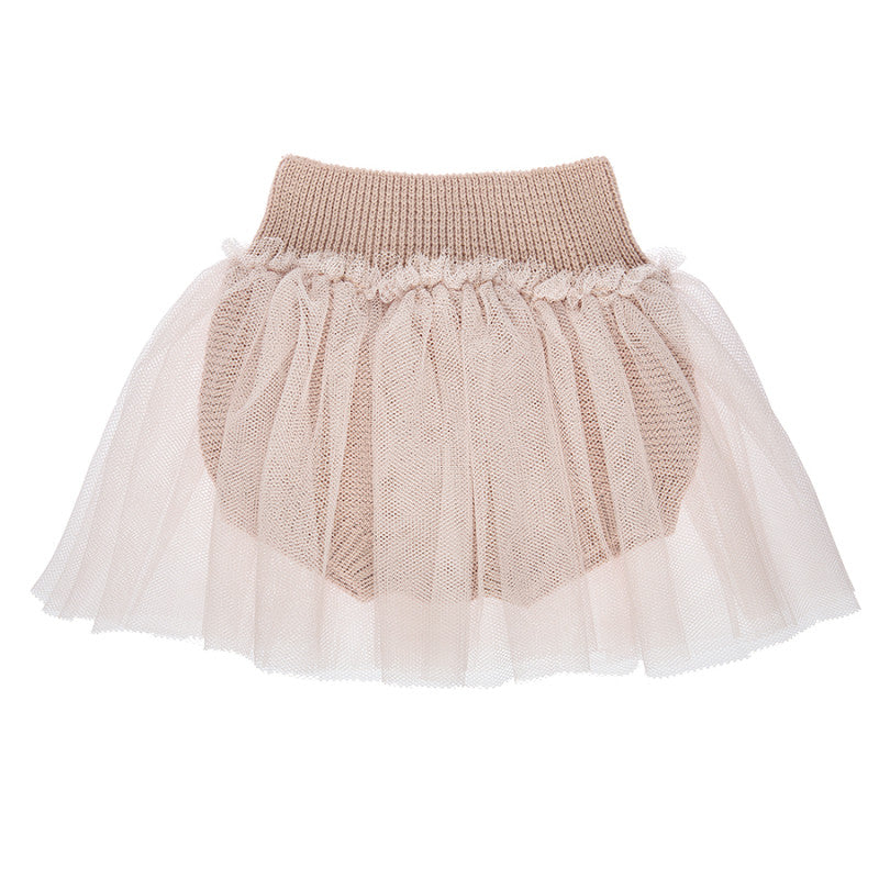 Culotte In Caldo Cotone Con Gonna In Tulle Neonata CONDOR 55943