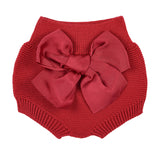 Culotte In Caldo Cotone Con Fioccone In Gross Grain Neonata CONDOR 55934