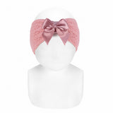 Fascia Per Capelli Traforata Con Fiocco In Raso Neonata CONDOR 50056
