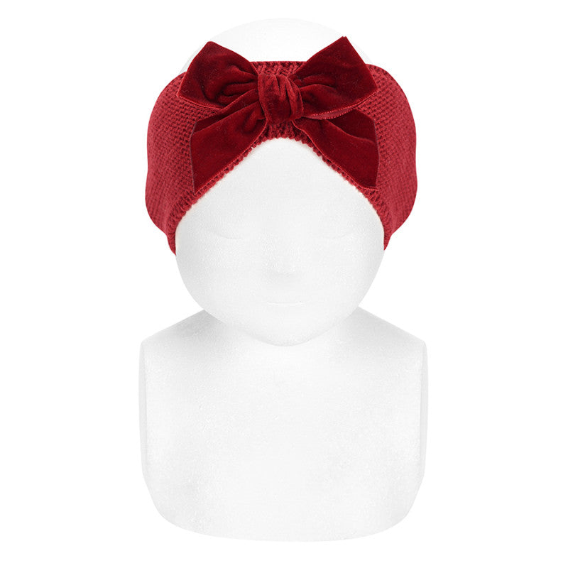 Fascia Per Capelli Con Fiocco In Velluto Bambina CONDOR 50002