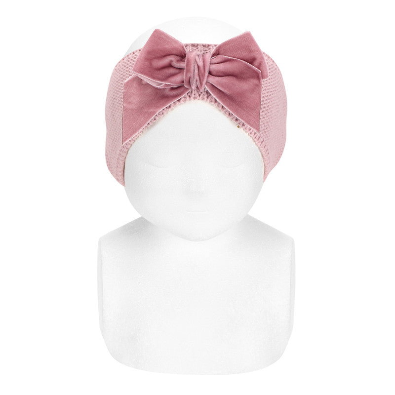 Fascia Per Capelli Con Fiocco In Velluto Bambina CONDOR 50002