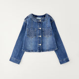 Giubbino In Denim Con Strass Neonata SARABANDA G260